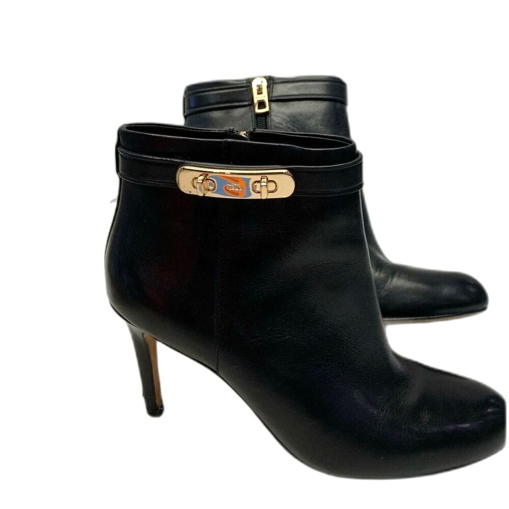 Coach Regina Black Leather Ankle Boot - Size 7 - Picture 5 of 7